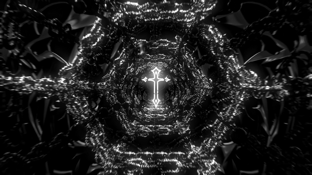 Infernal Chain Cathedral Tunnel | 8 Color HD Seamless VJ Loops