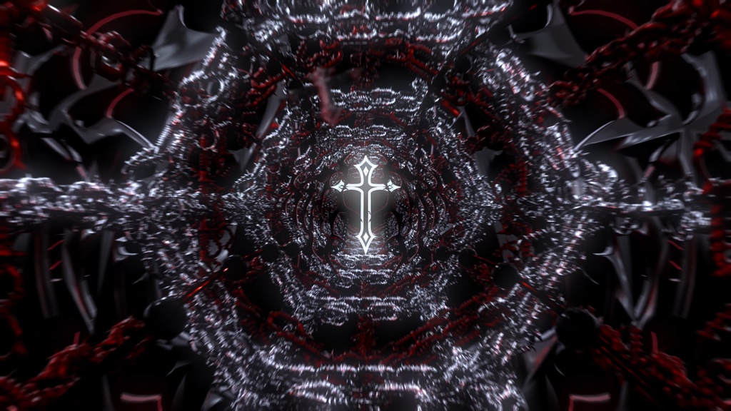 Infernal Chain Cathedral Tunnel | 8 Color HD Seamless VJ Loops