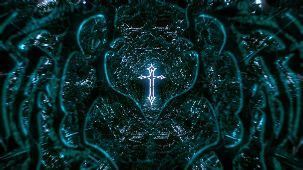 Infernal Chain Cathedral Tunnel | 8 Color HD Seamless VJ Loops