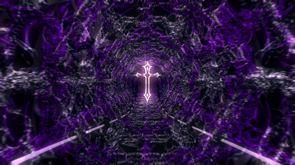 Infernal Chain Cathedral Tunnel | 8 Color HD Seamless VJ Loops