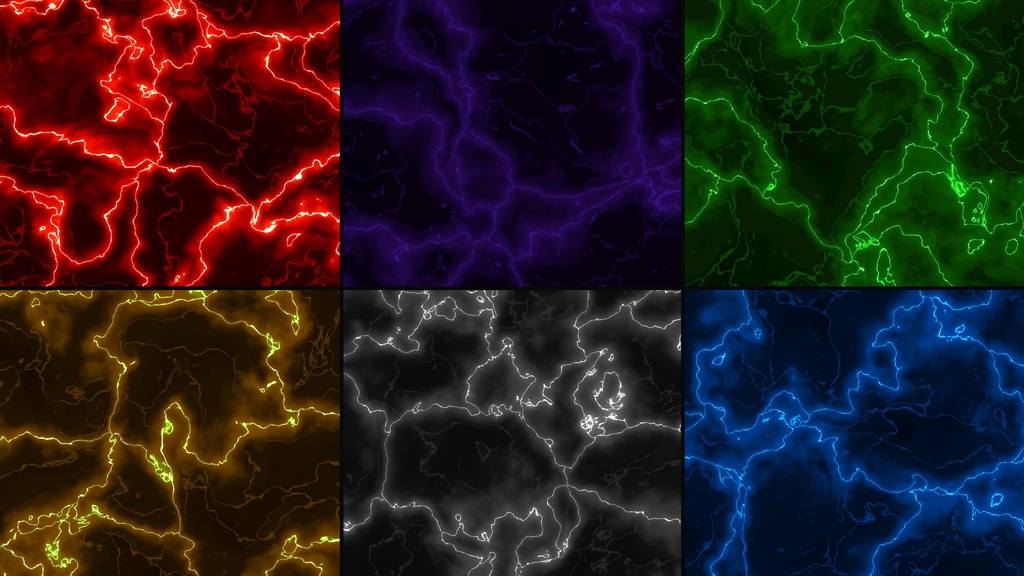 Dark Organic Fracture Pulse | 6 Color HD VJ Loops｜Pack & Single Colors