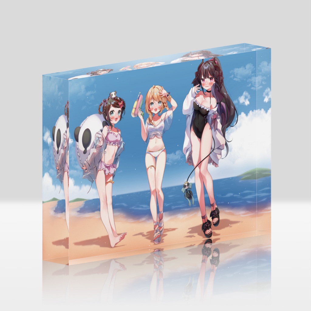 水着コラボアクリルブロック