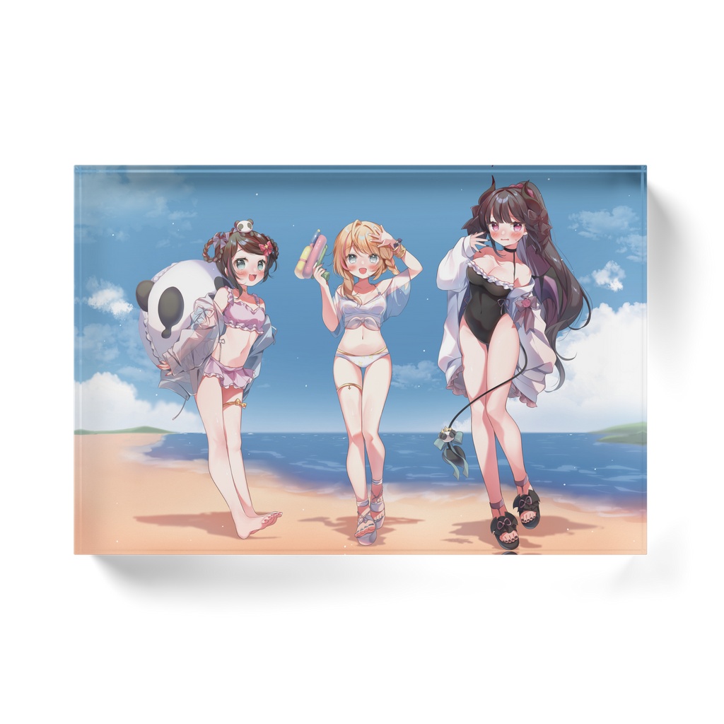 水着コラボアクリルブロック