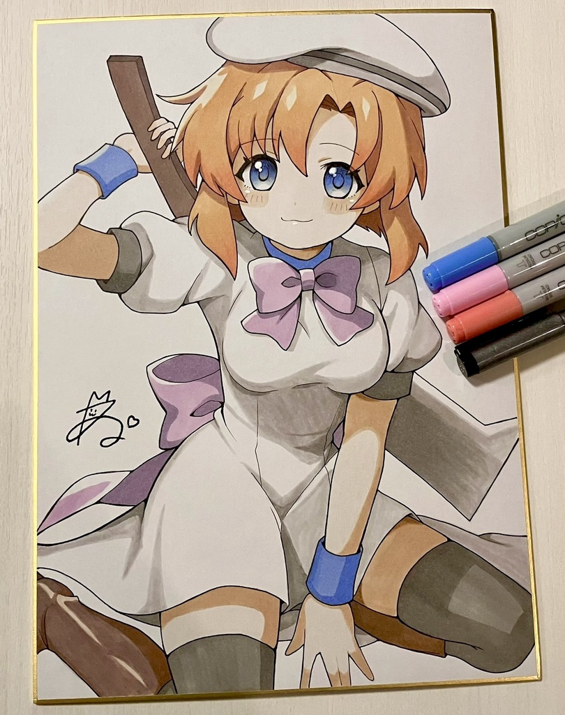 手描きイラスト　竜宮レナ