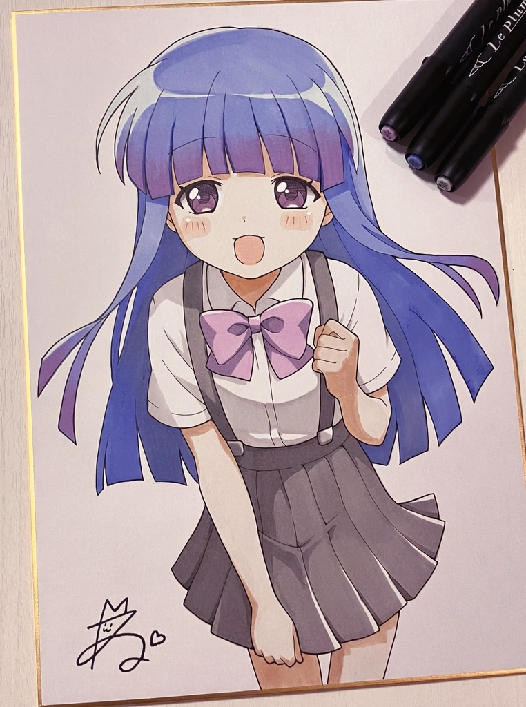 手書きイラスト　古手梨花