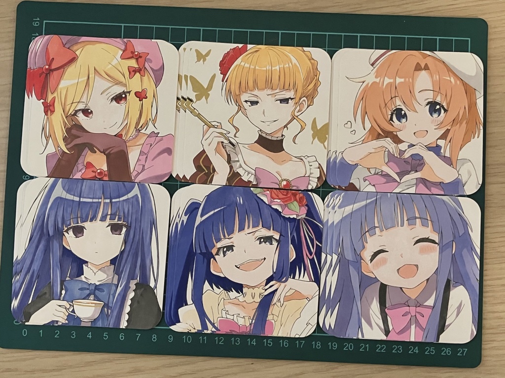 アナログイラスト風　紙コースター(全6種)