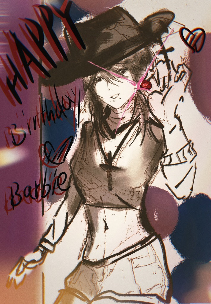 猫爪パレット｜クールスイート誕生日イラスト 二次元オリジナルイラスト