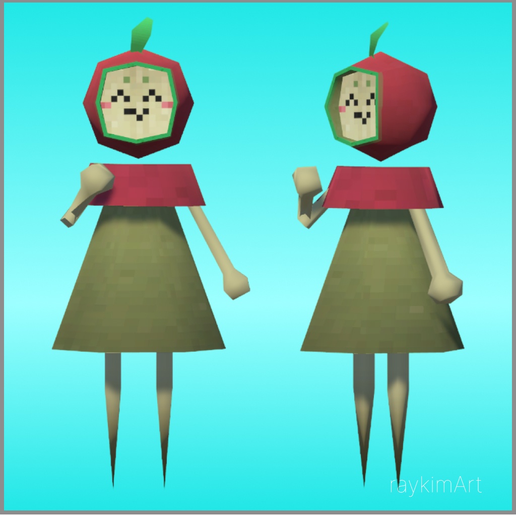 【Free,無料/3Dモデル】256fes アップルお姉 Apple Sister