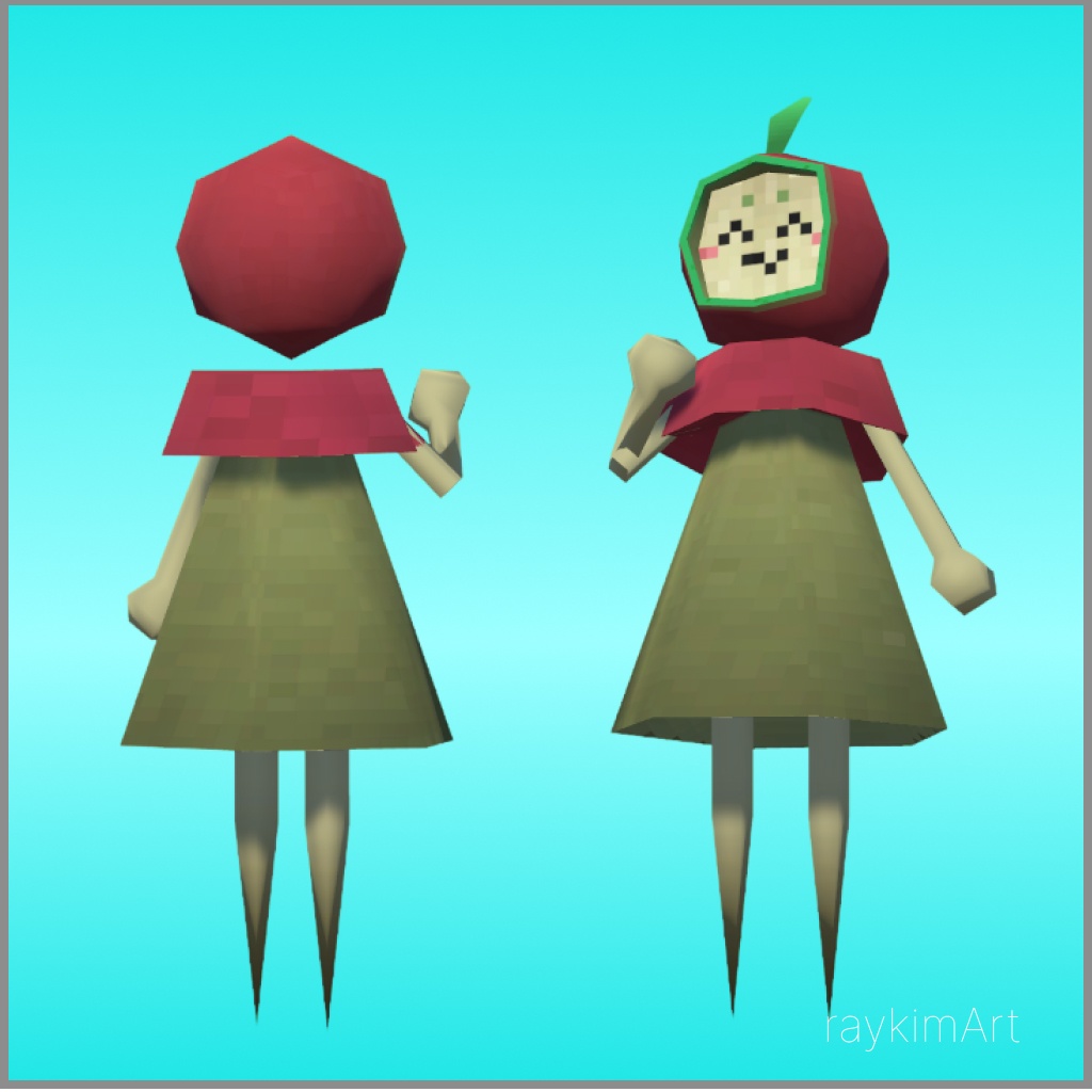 【Free,無料/3Dモデル】256fes アップルお姉 Apple Sister