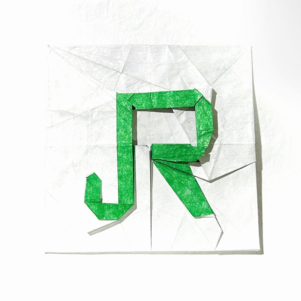 「JR」マーク　折り図