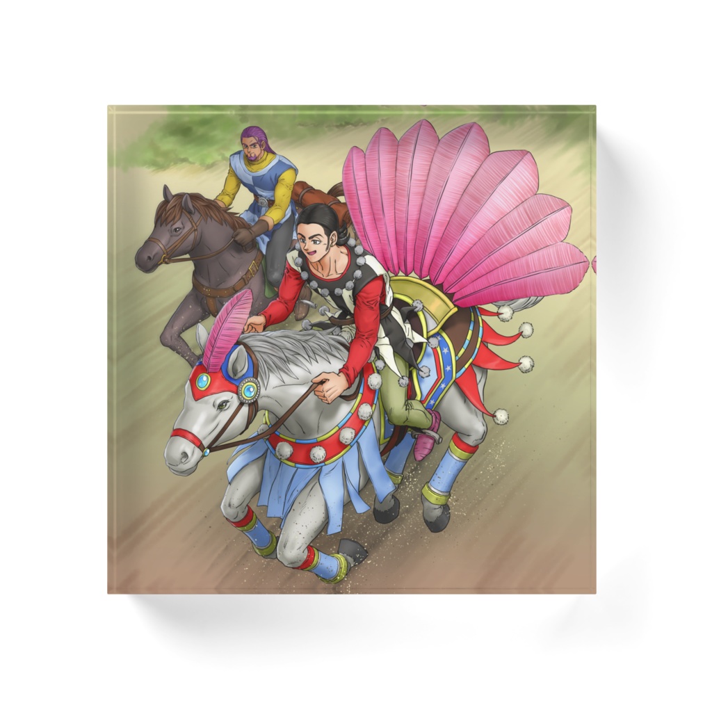 旅と野暮天アクリルブロック