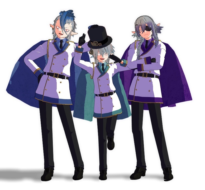 UTAU狂威ユガミ音源配布 + 狂威家兄弟MMDモデル