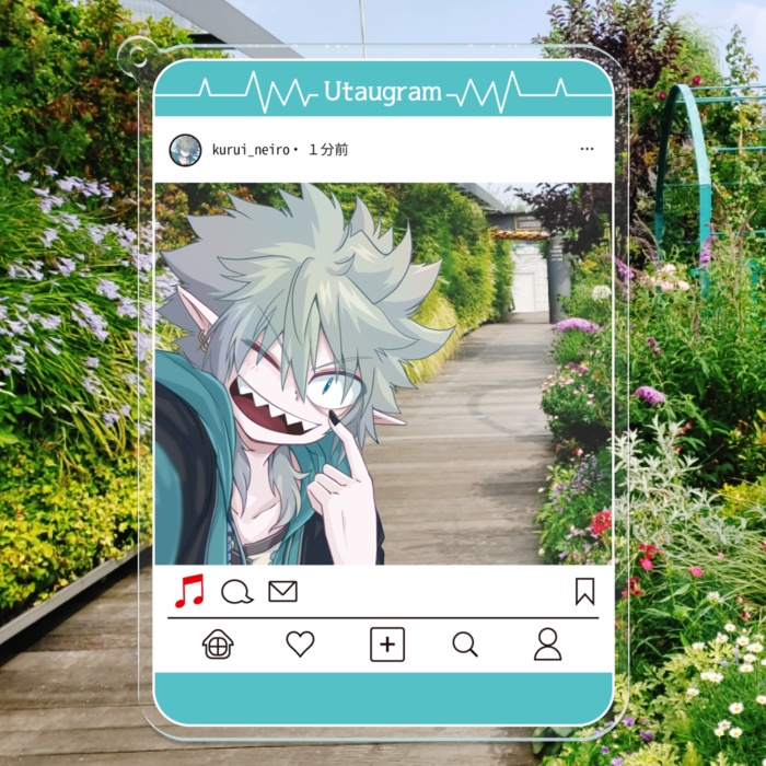 SNS風アクリルキーホルダー