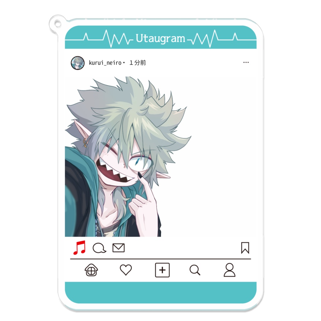 SNS風アクリルキーホルダー