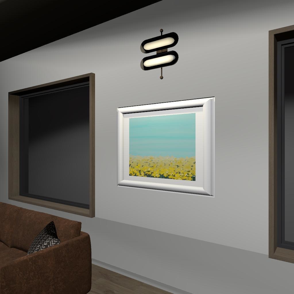 【絵画】菜の花畑で