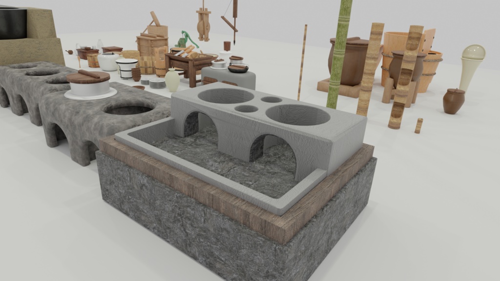 古民家の道具・設備(台所) 67種