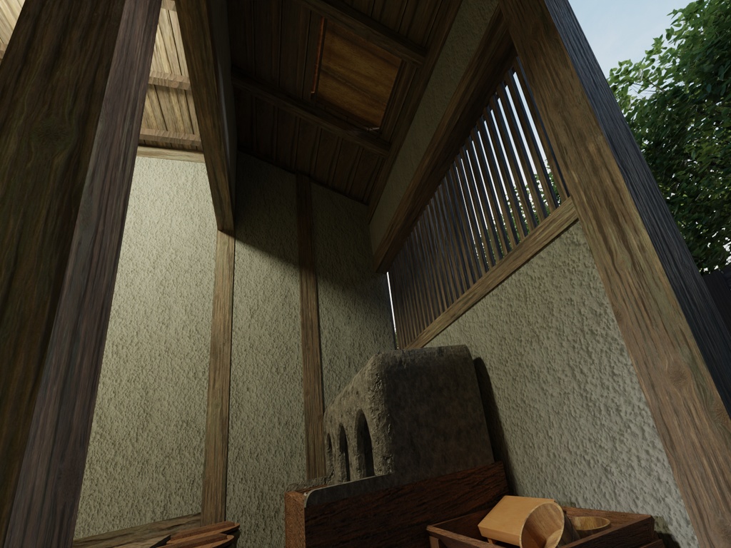 大阪の裏長屋(江戸後期)