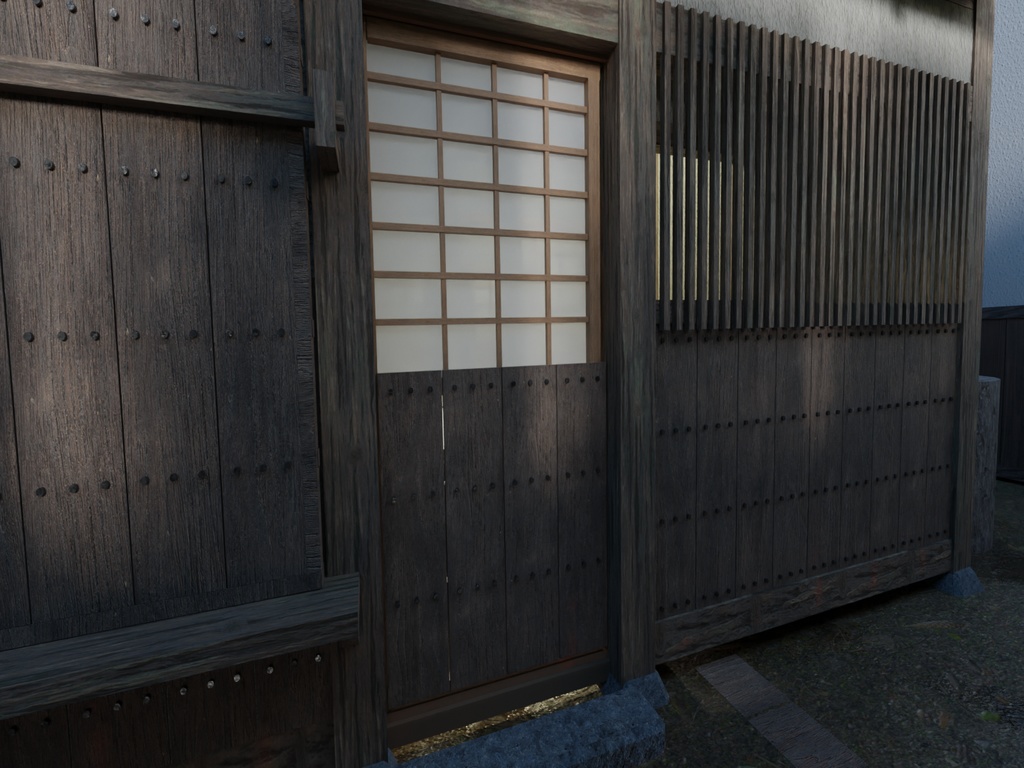 大阪の裏長屋(江戸後期)