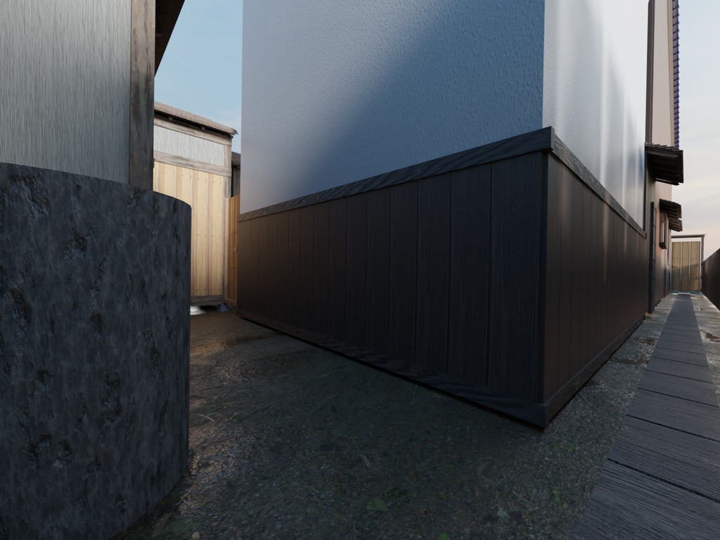 大阪の裏長屋(江戸後期)