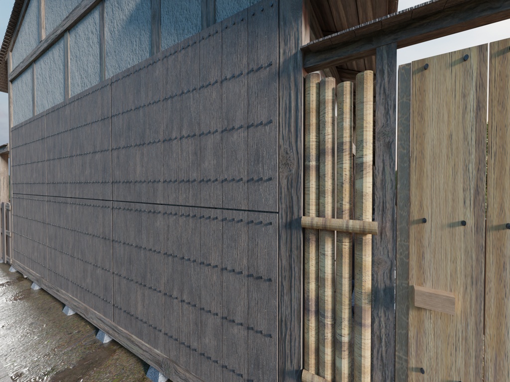 大阪の裏長屋(江戸後期)