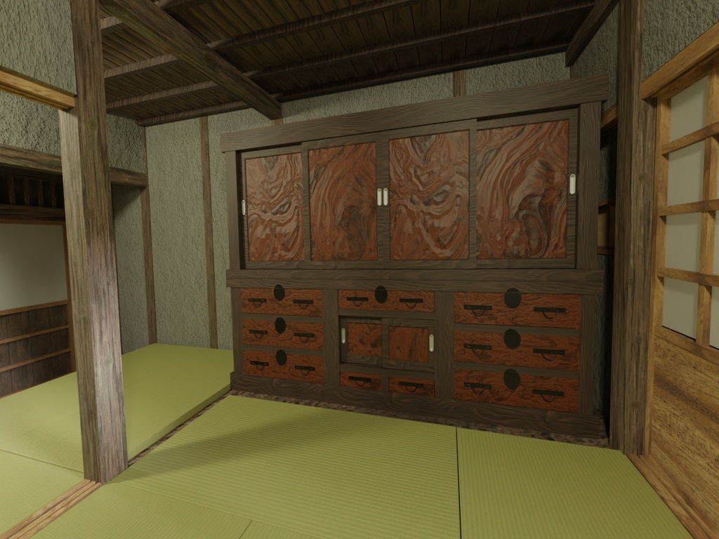 大阪の裏長屋(江戸後期)