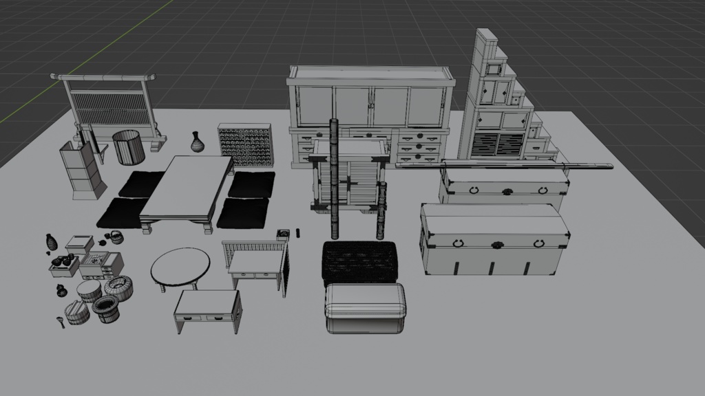 古民家の道具・設備(居間) 46種
