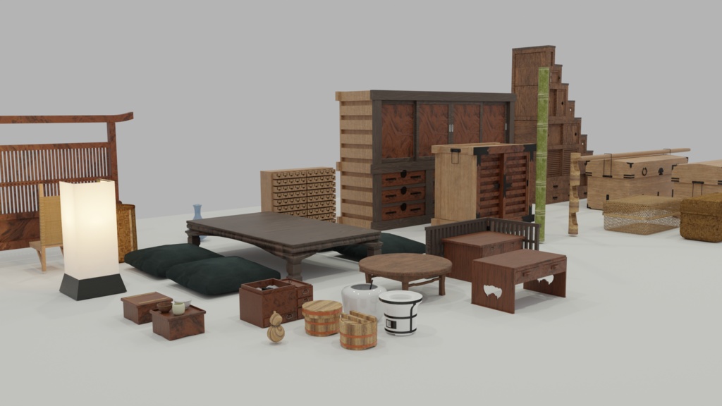 古民家の道具・設備(居間) 46種