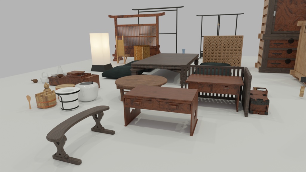 古民家の道具・設備(居間) 46種