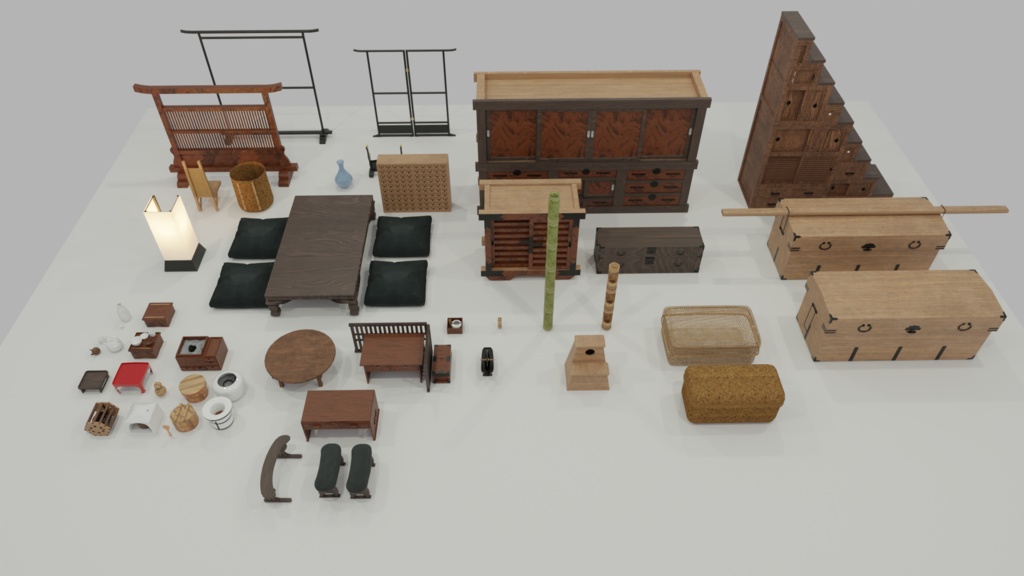 古民家の道具・設備（居間） 49種