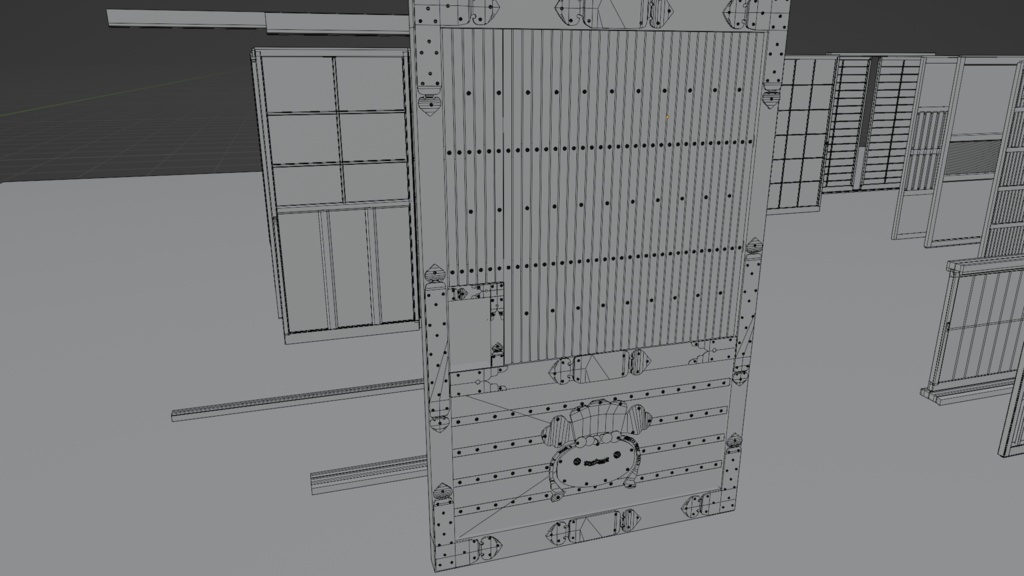 襖・障子・戸板など日本のドア35種(他、玉袖垣など)