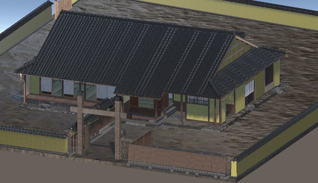 武家屋敷 旧目加田家住宅( 山口県岩国市・重要文化財)