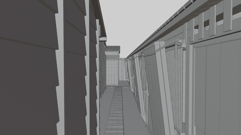 江戸の長屋・裏長屋(江戸時代後期)