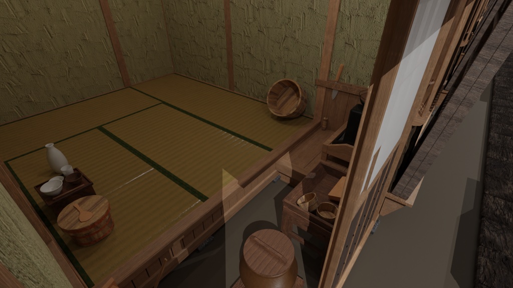 江戸の長屋・裏長屋(江戸時代後期)