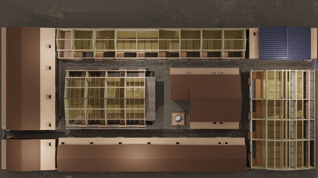 江戸の長屋・裏長屋(江戸時代後期)