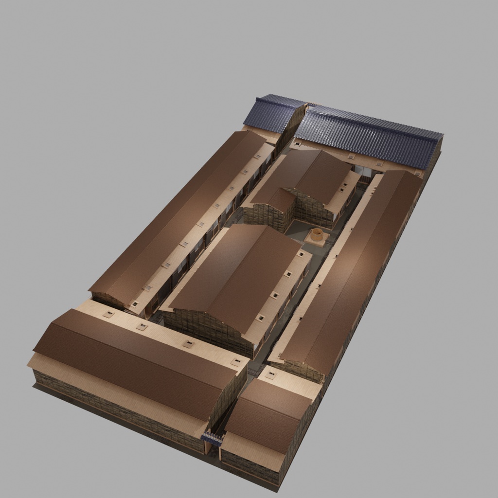 江戸の長屋・裏長屋(江戸時代後期)