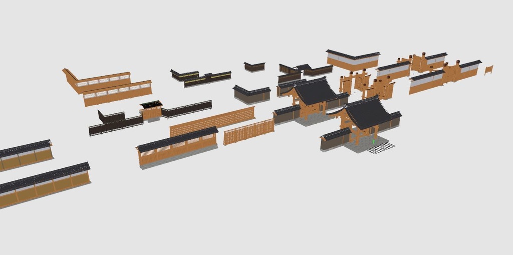 和風の門・塀(12種)