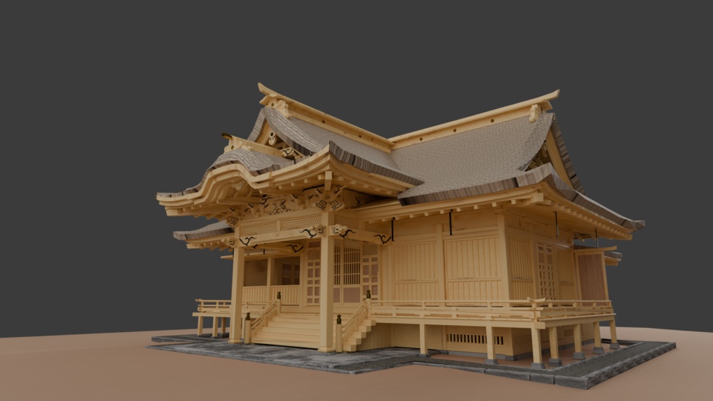 八幡宮拝殿(茨城県水戸市)