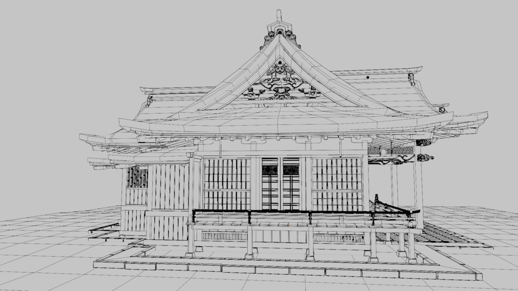 八幡宮拝殿(茨城県水戸市)