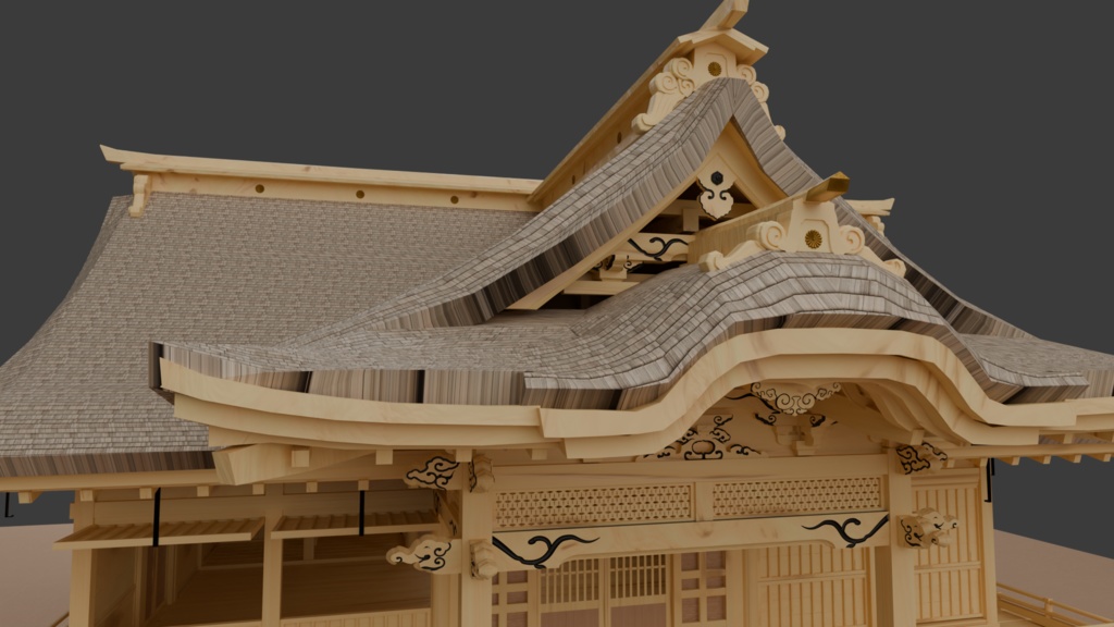 八幡宮拝殿(茨城県水戸市)