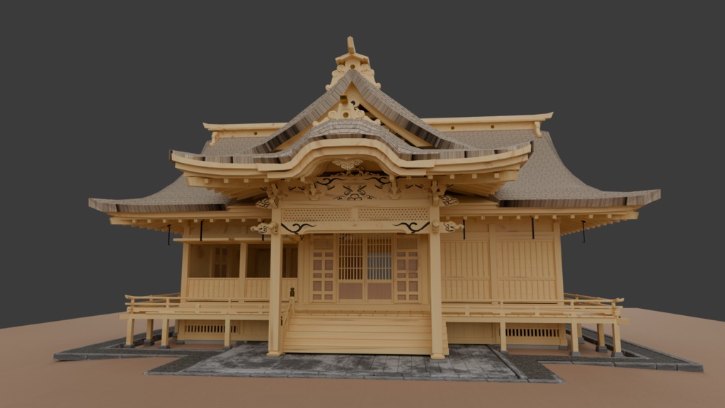 八幡宮拝殿(茨城県水戸市)