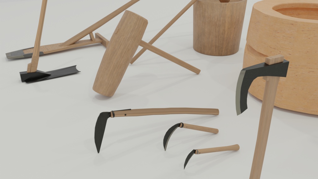 古民家の農具 34種