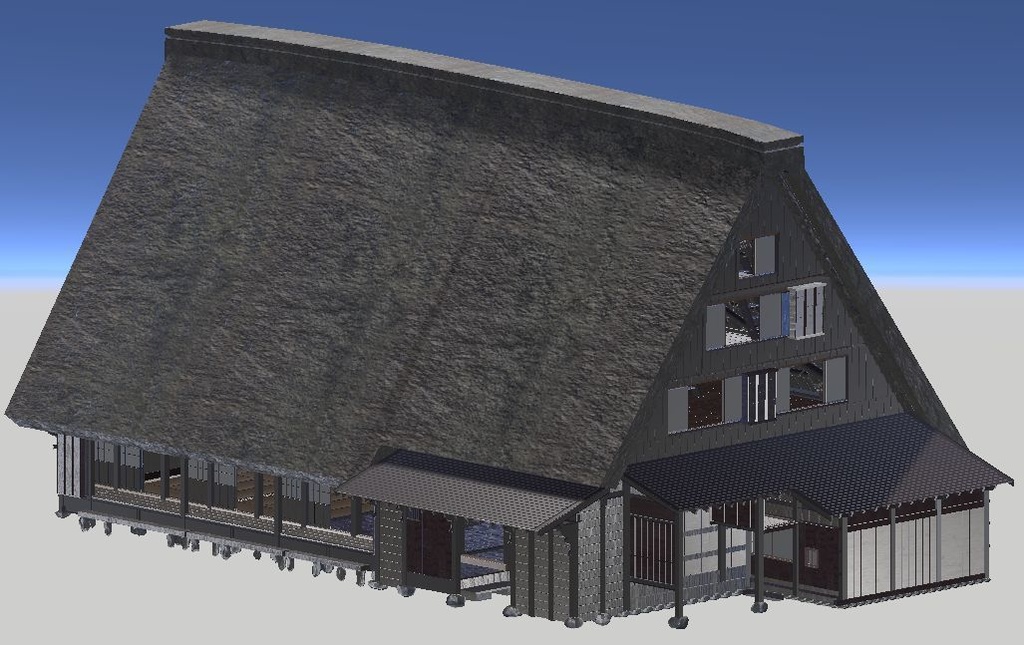 大戸家住宅(合掌造・重要文化財)