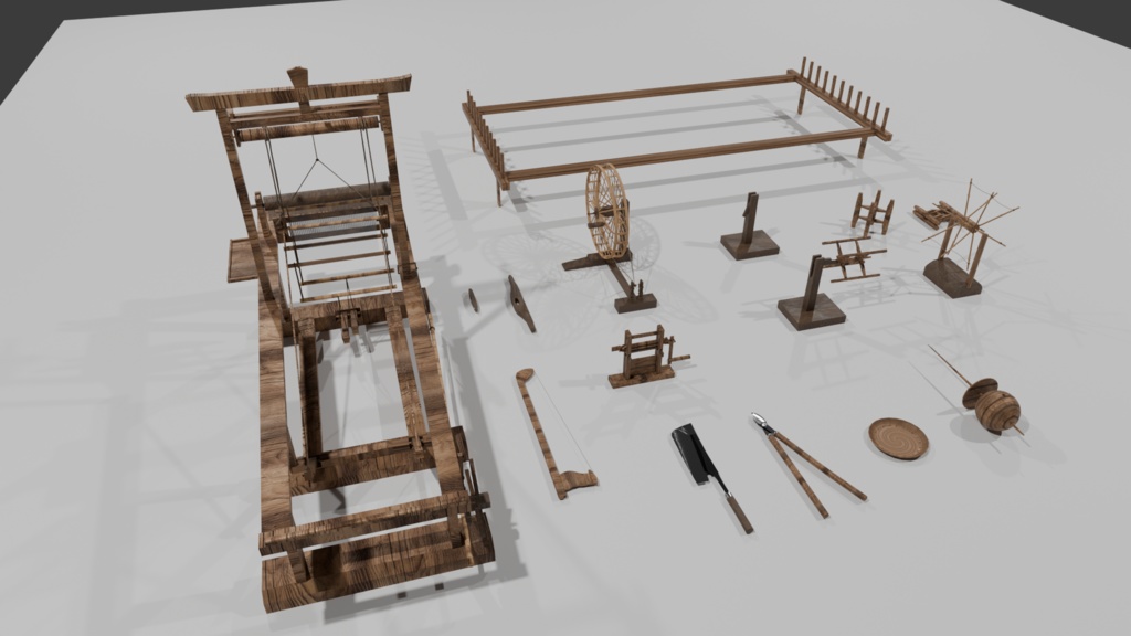 古民家の道具・設備(紡績) 13種
