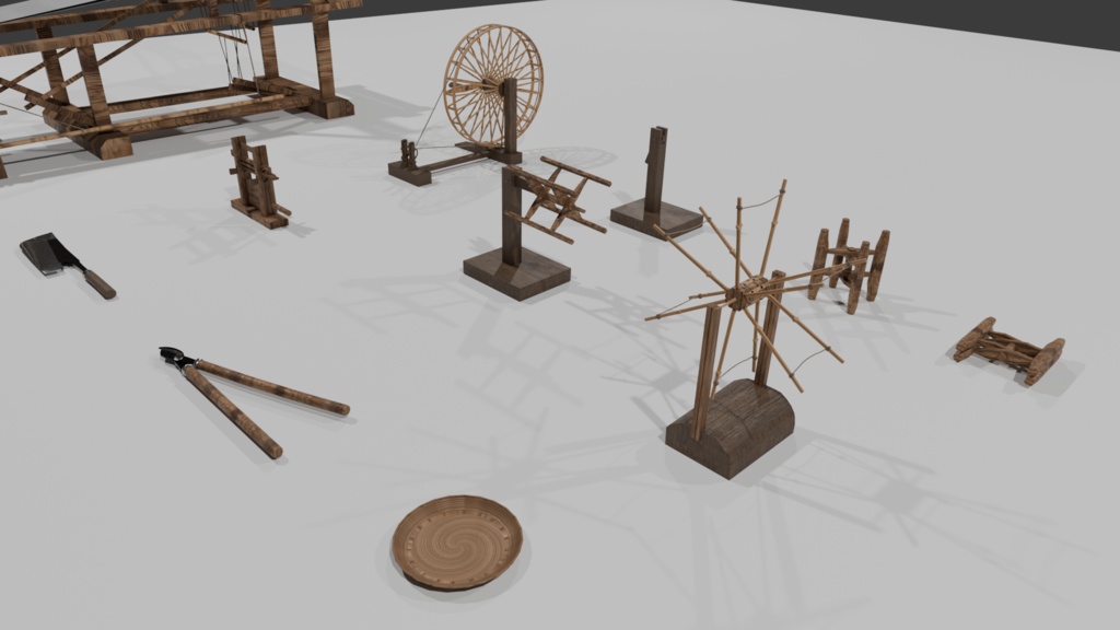 古民家の道具・設備(紡績) 13種