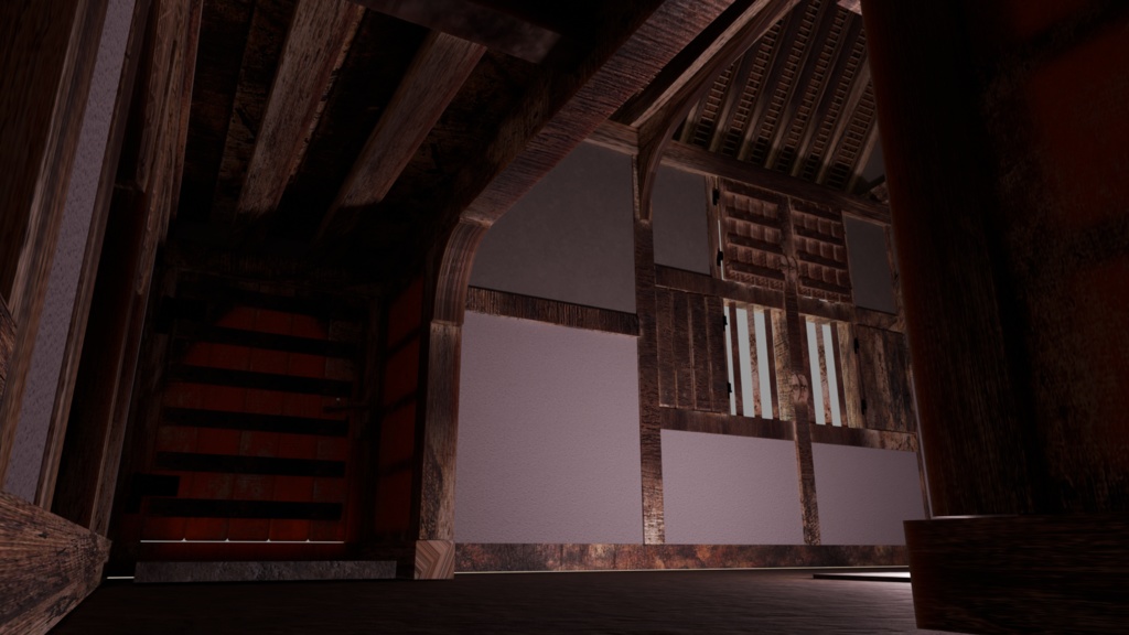 中世イギリスの農家(Bayleaf farmhouse, 15C England)