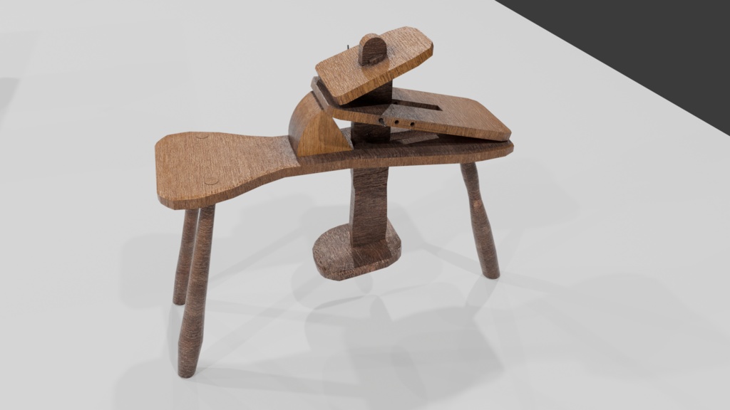 中世欧州の家具・工作機械(12種)