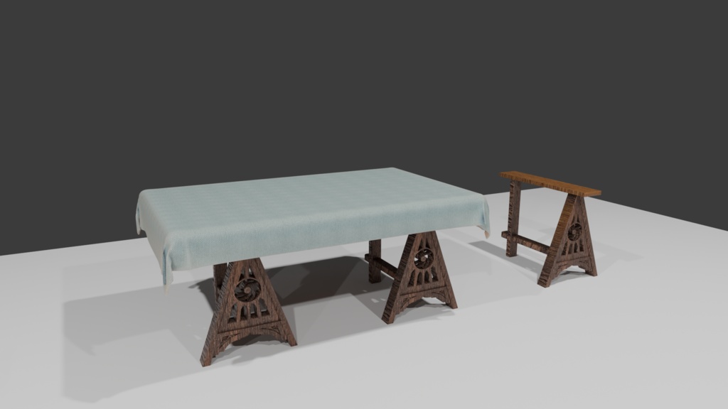 中世欧州の家具・工作機械(12種)