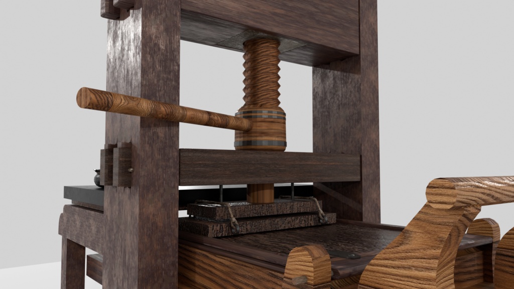 初期の活版印刷機・活版