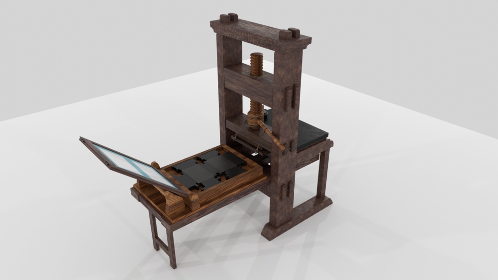 初期の活版印刷機・活版