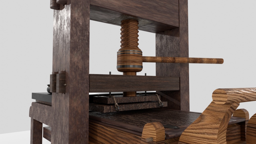 初期の活版印刷機・活版